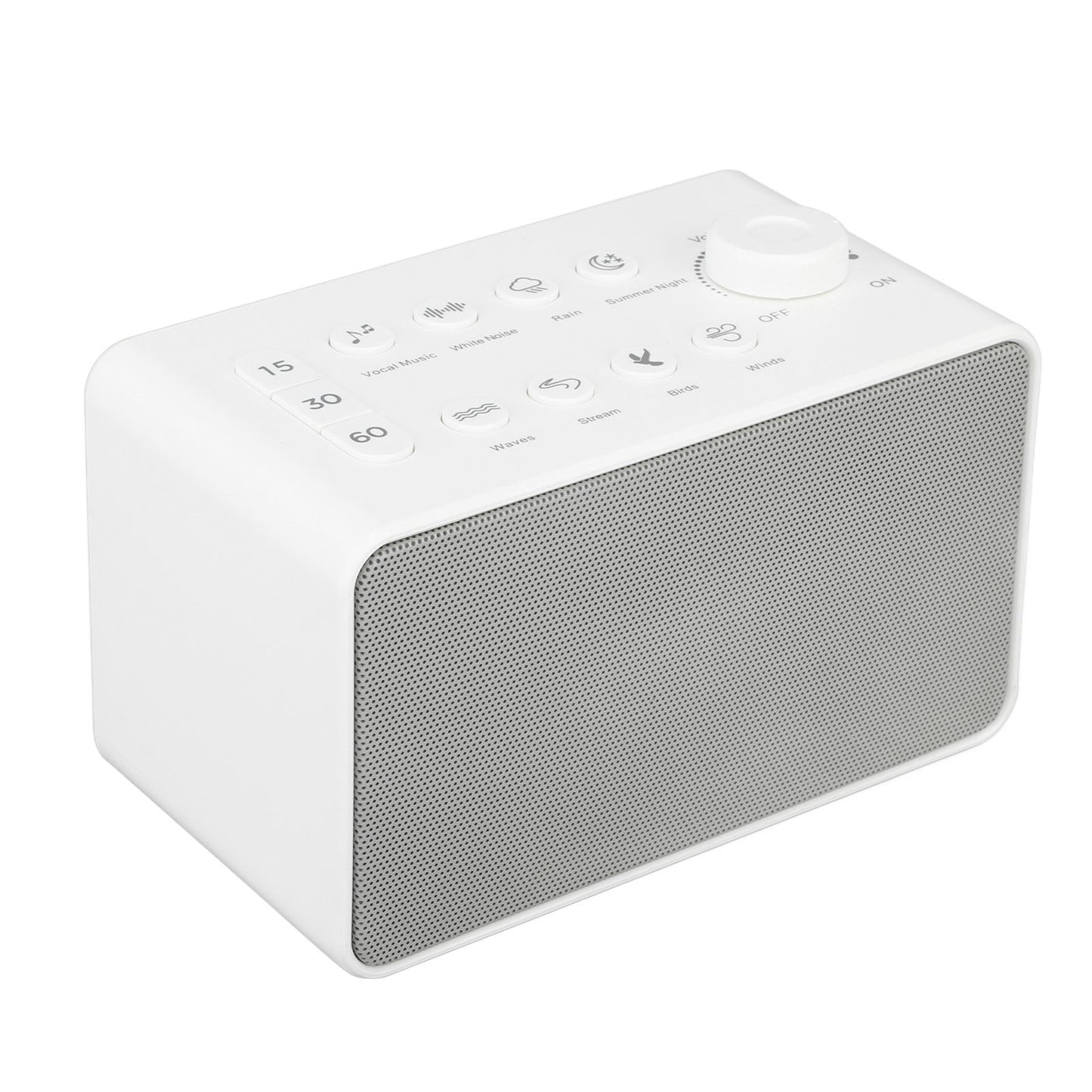 S16 White Noise Machine USB Rechargeable Portable Sound Machine with 8 Natural Sounds for Baby Adults Kids Sleeping