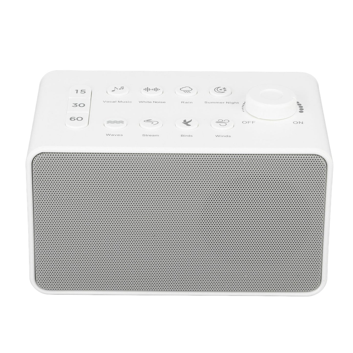 S16 White Noise Machine USB Rechargeable Portable Sound Machine with 8 Natural Sounds for Baby Adults Kids Sleeping