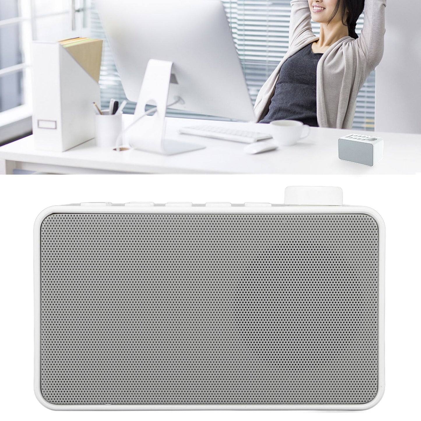 S16 White Noise Machine USB Rechargeable Portable Sound Machine with 8 Natural Sounds for Baby Adults Kids Sleeping