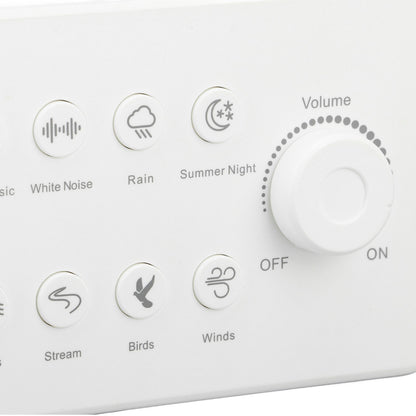 S16 White Noise Machine USB Rechargeable Portable Sound Machine with 8 Natural Sounds for Baby Adults Kids Sleeping