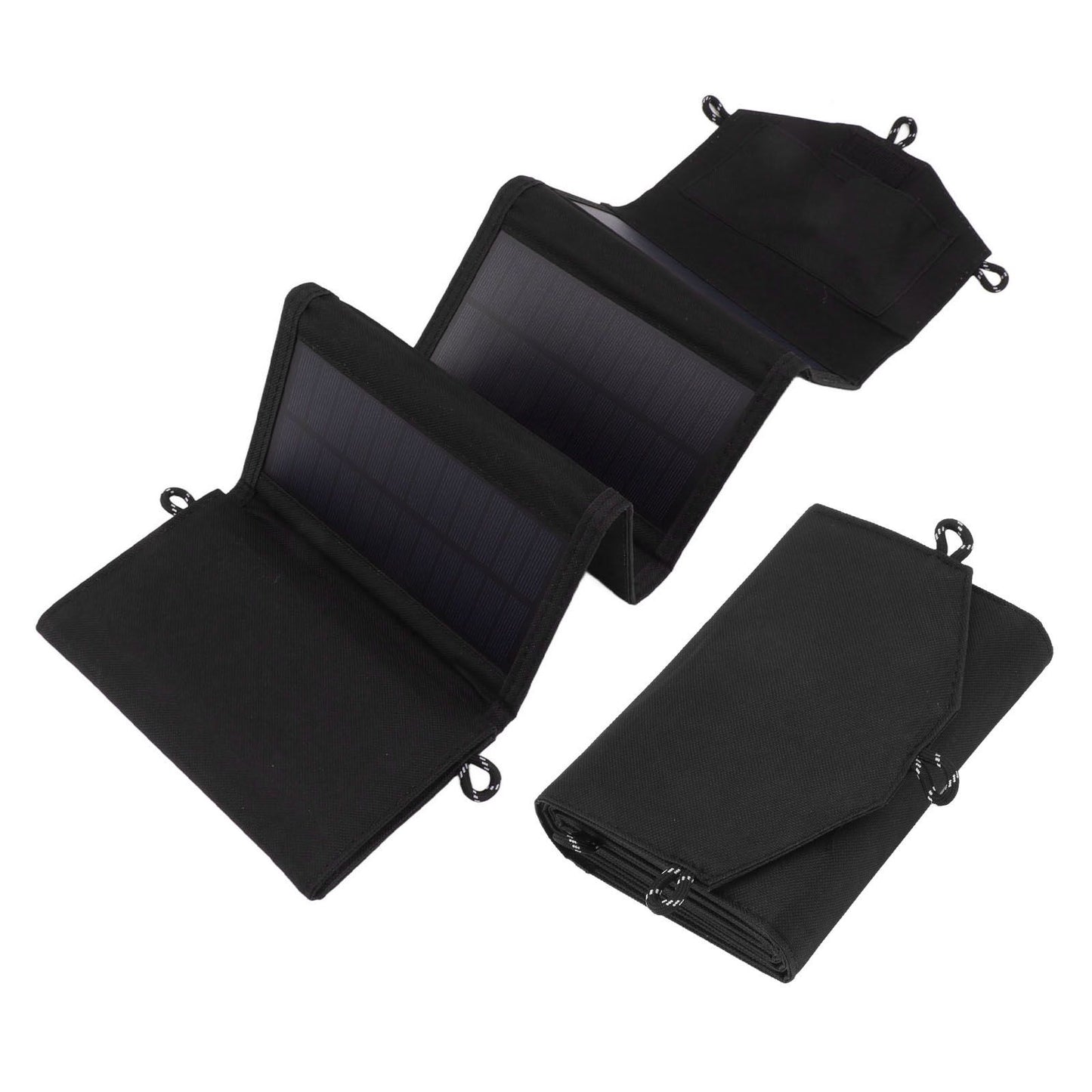 Solar Panel Folding Bag Dual USB Output Portable Foldable Solar Charger for Outdoor Camping Travel 20W 5V