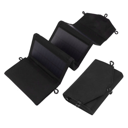 Solar Panel Folding Bag Dual USB Output Portable Foldable Solar Charger for Outdoor Camping Travel 20W 5V