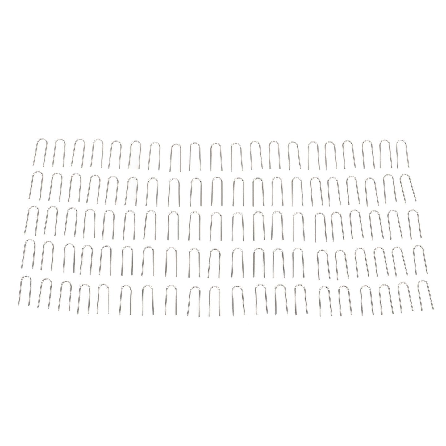 100PCS High Temperature Nichrome Jump Ring Mini U Hanger Hooks for Ceramic Ornament Jewelry Necklace Making