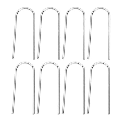 100PCS High Temperature Nichrome Jump Ring Mini U Hanger Hooks for Ceramic Ornament Jewelry Necklace Making