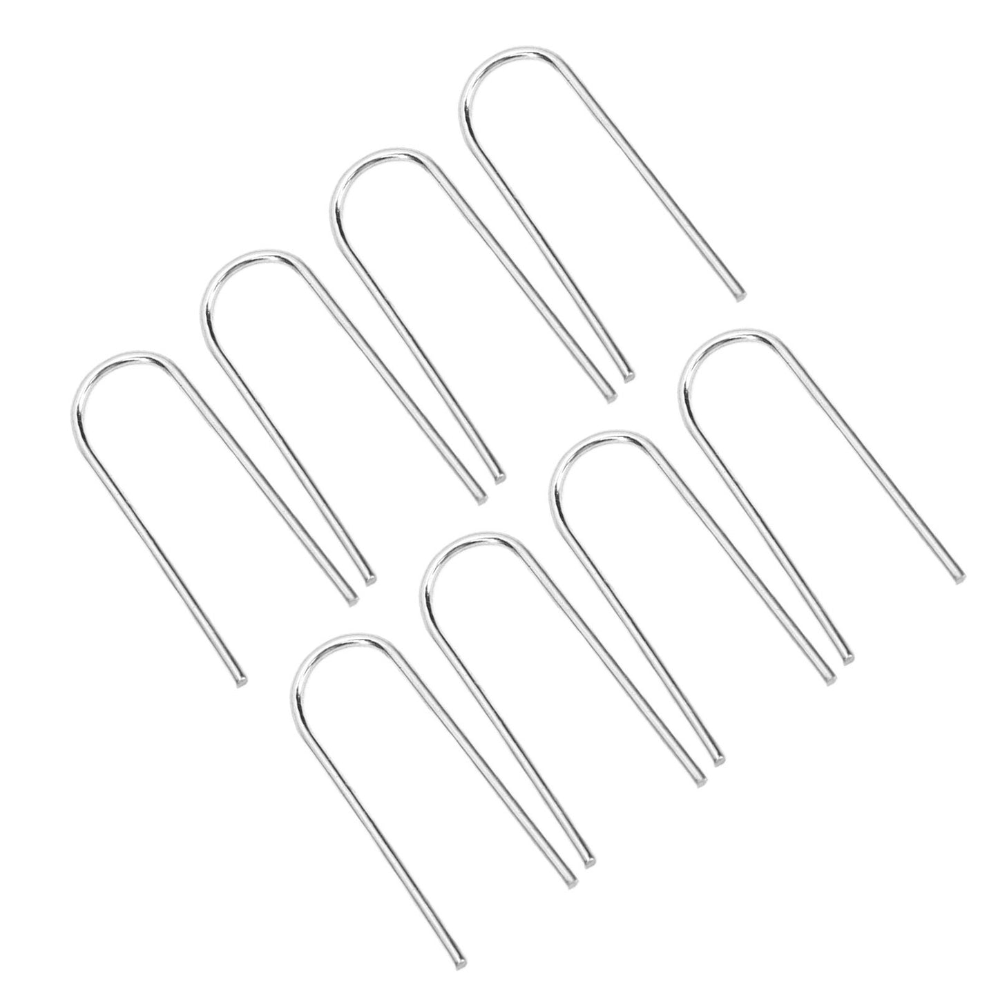 100PCS High Temperature Nichrome Jump Ring Mini U Hanger Hooks for Ceramic Ornament Jewelry Necklace Making