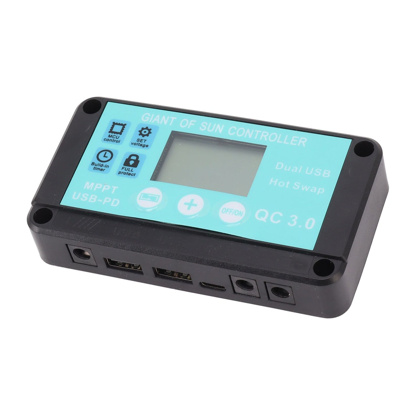 Solar Charge Controller Dual USB Output Fast Charging Solar Panel Regulator 12V/24V for Household Industry 100A