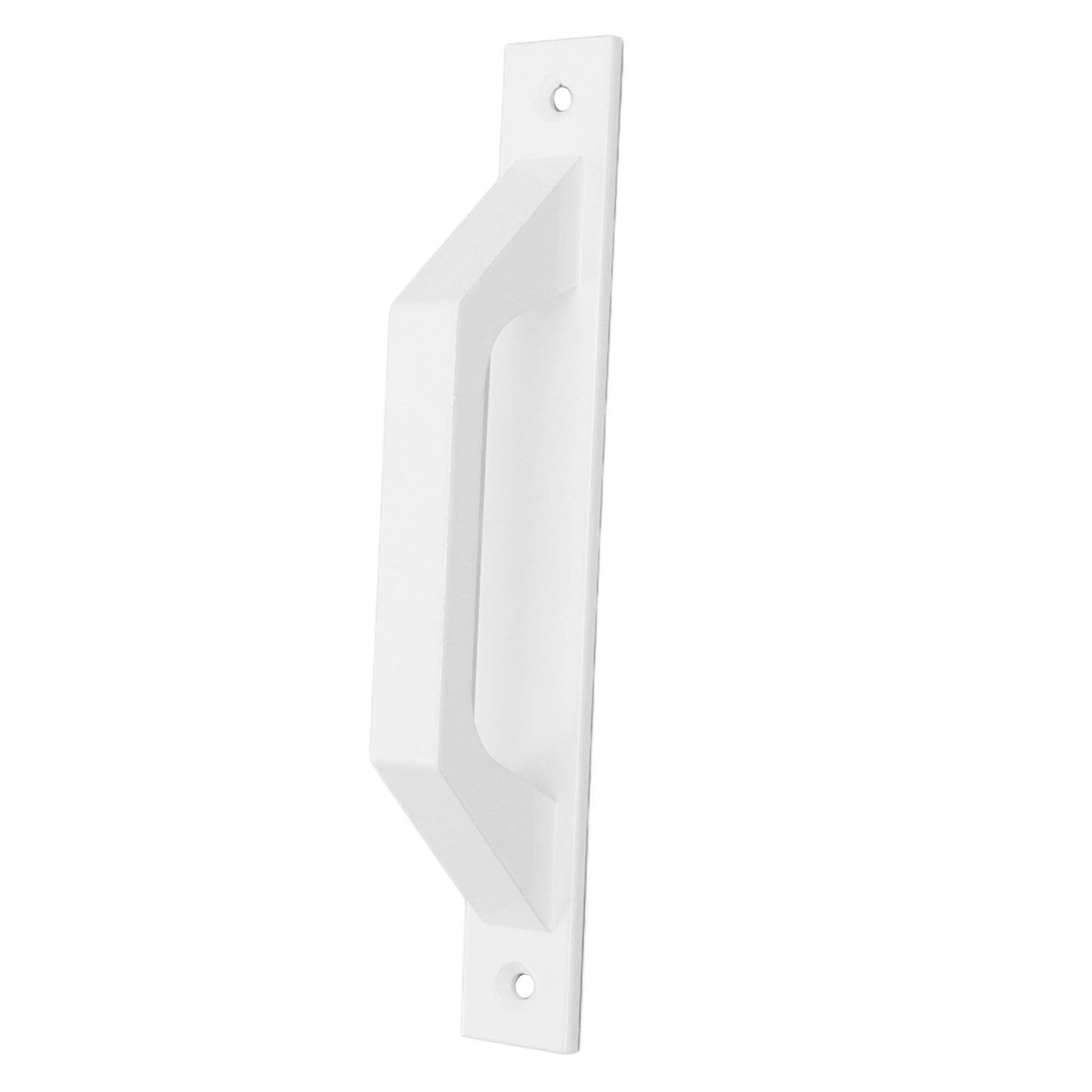 Sliding Door Handle Metal Electroplating Cabinet Barn Door Pull Handle with Mounting Screws White