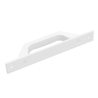Sliding Door Handle Metal Electroplating Cabinet Barn Door Pull Handle with Mounting Screws White