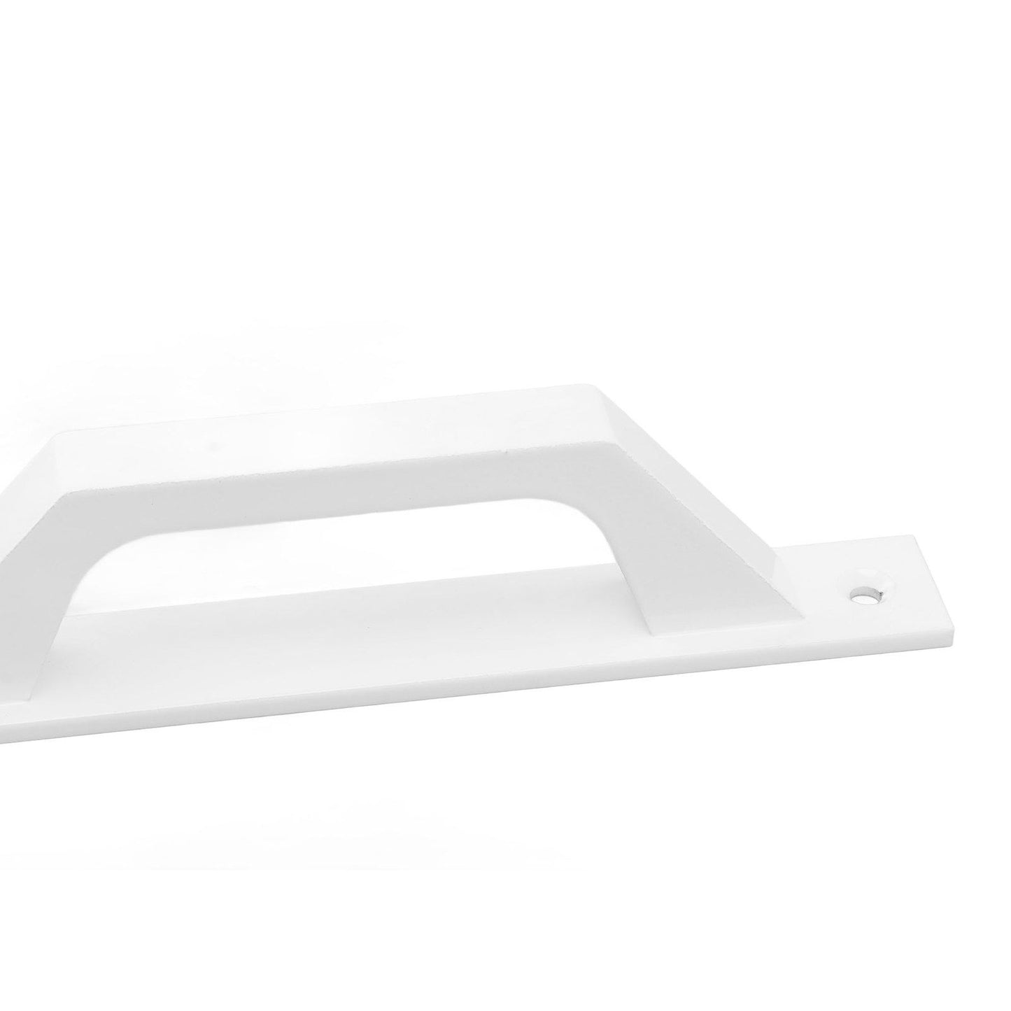 Sliding Door Handle Metal Electroplating Cabinet Barn Door Pull Handle with Mounting Screws White