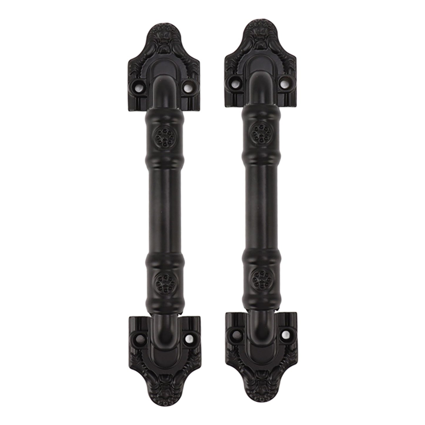 2PCS Door Handle Heavy Duty Smooth Surface Black Flexible Door Levers for Warehouse Door Sliding Door