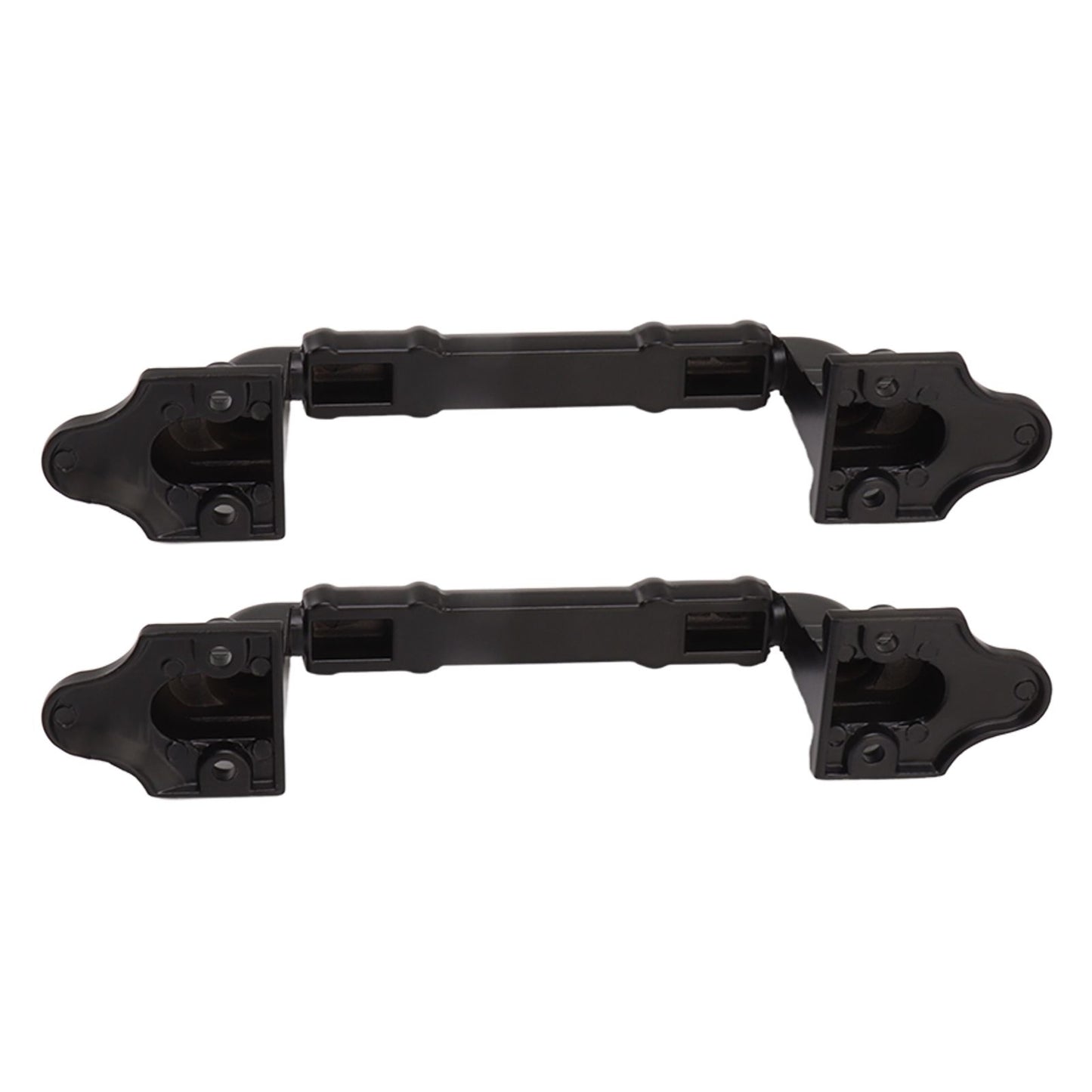 2PCS Door Handle Heavy Duty Smooth Surface Black Flexible Door Levers for Warehouse Door Sliding Door