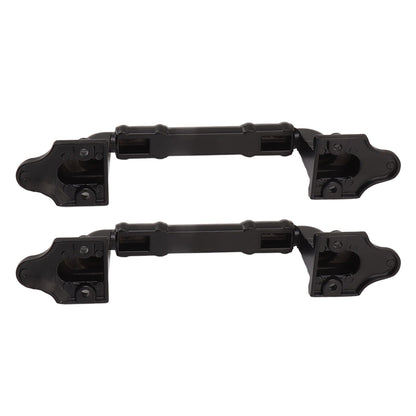 2PCS Door Handle Heavy Duty Smooth Surface Black Flexible Door Levers for Warehouse Door Sliding Door