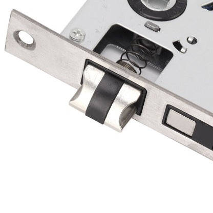 Door Entry Handle Set Stainless Steel Plate Door Lever Cylinder Lock Keys Kit for Household