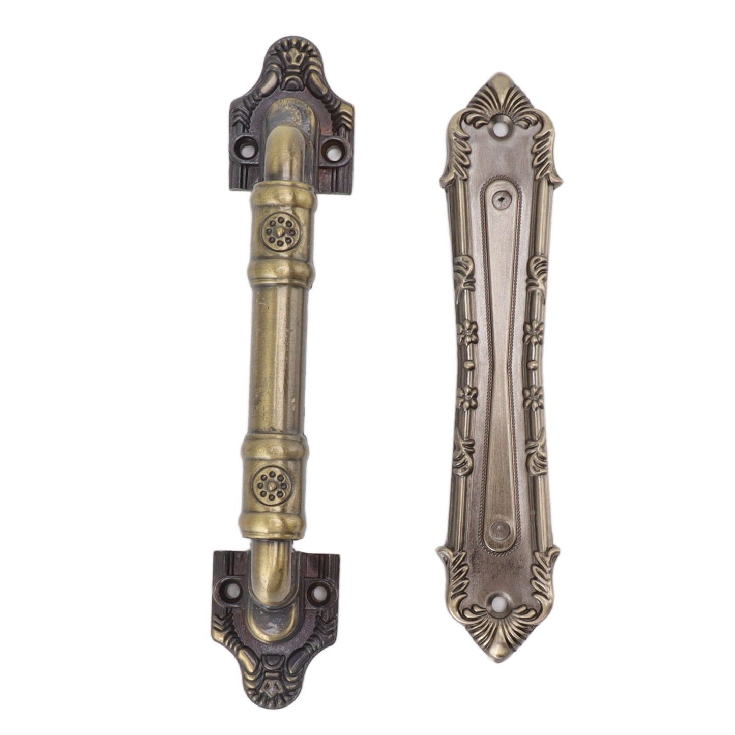 Pull Handle Bronze Exquisite Vintage Style Electroplated Gate Pull Sliding Door Handle