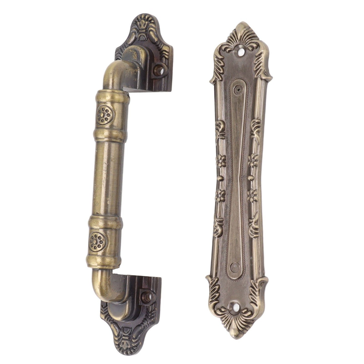Pull Handle Bronze Exquisite Vintage Style Electroplated Gate Pull Sliding Door Handle