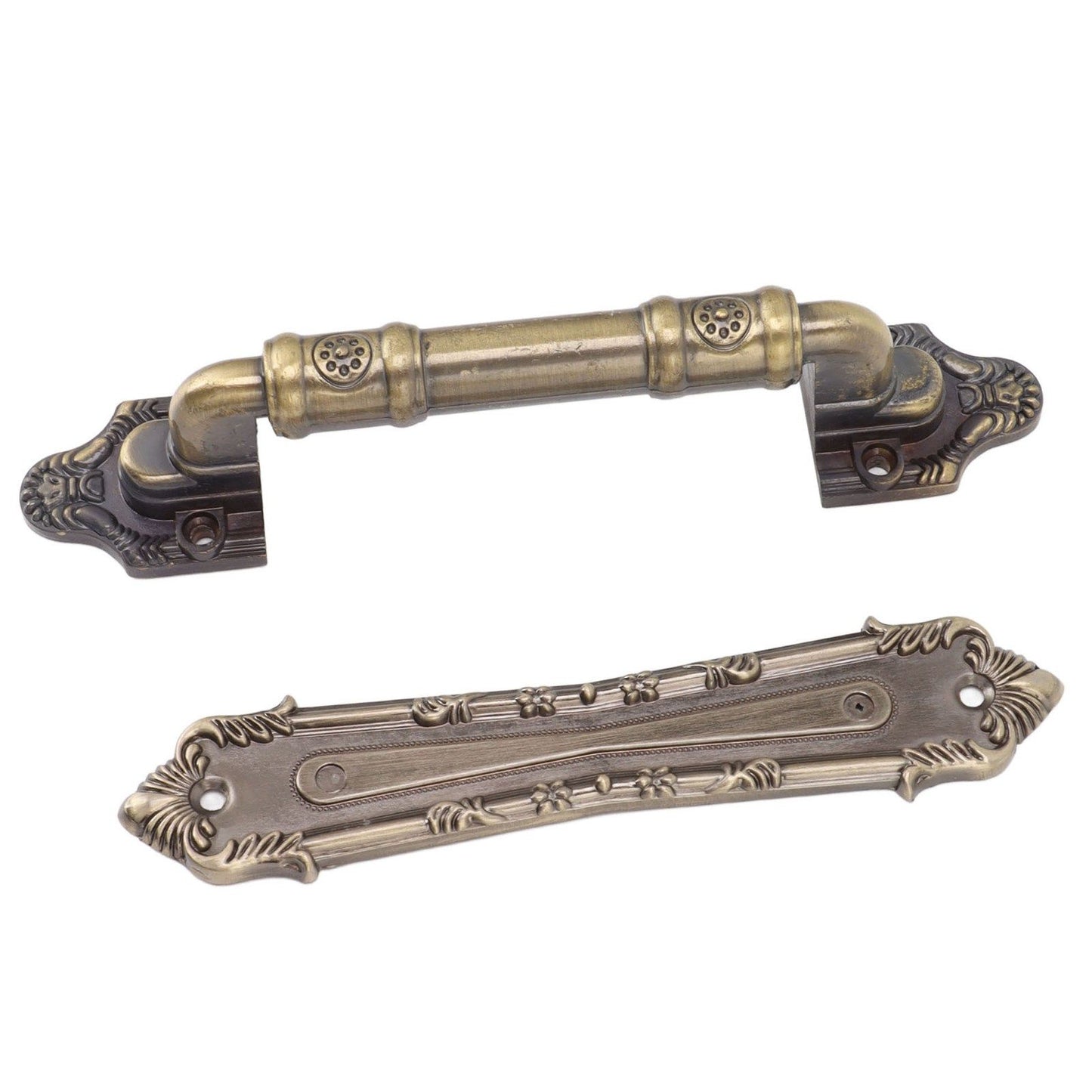 Pull Handle Bronze Exquisite Vintage Style Electroplated Gate Pull Sliding Door Handle