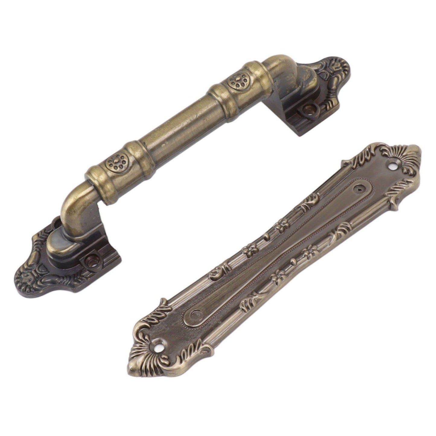 Pull Handle Bronze Exquisite Vintage Style Electroplated Gate Pull Sliding Door Handle