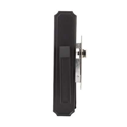 Door Handle Strong Aluminium Alloy Antioxidant Easy Mounting Straight Door Lever with 3 Keys for Repair Replacement