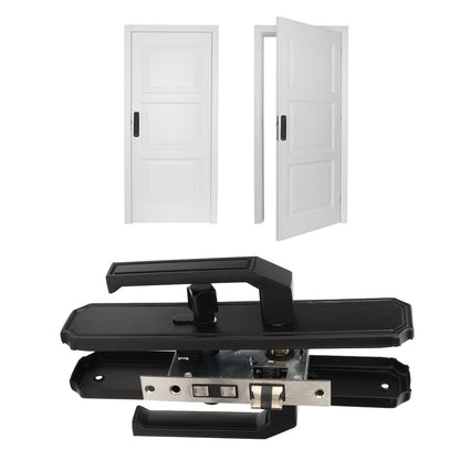 Door Handle Strong Aluminium Alloy Antioxidant Easy Mounting Straight Door Lever with 3 Keys for Repair Replacement