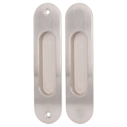 Sliding Door Handles Set Smoothing Surfaces Aluminum Alloy Closet Door Finger Flush Pull