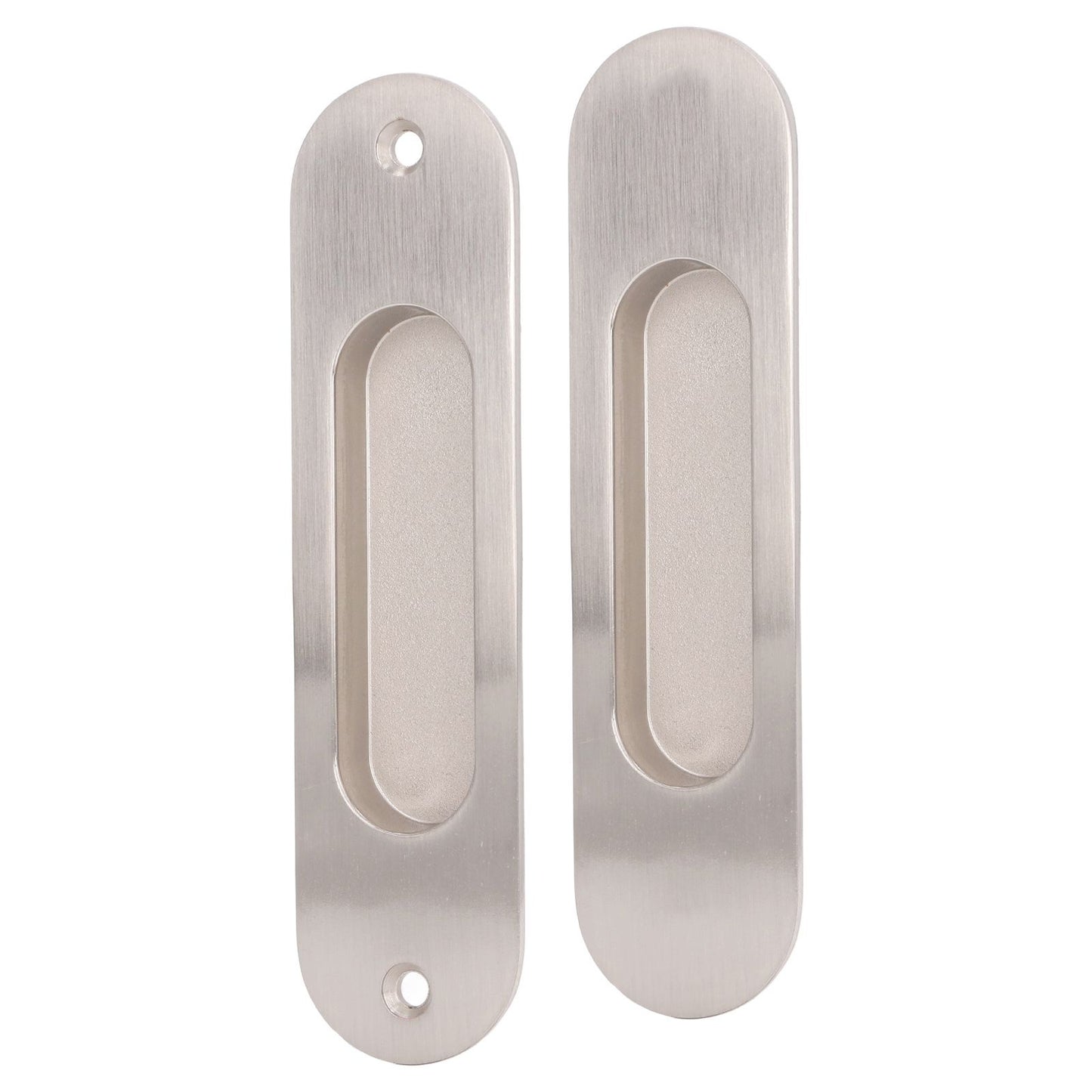 Sliding Door Handles Set Smoothing Surfaces Aluminum Alloy Closet Door Finger Flush Pull
