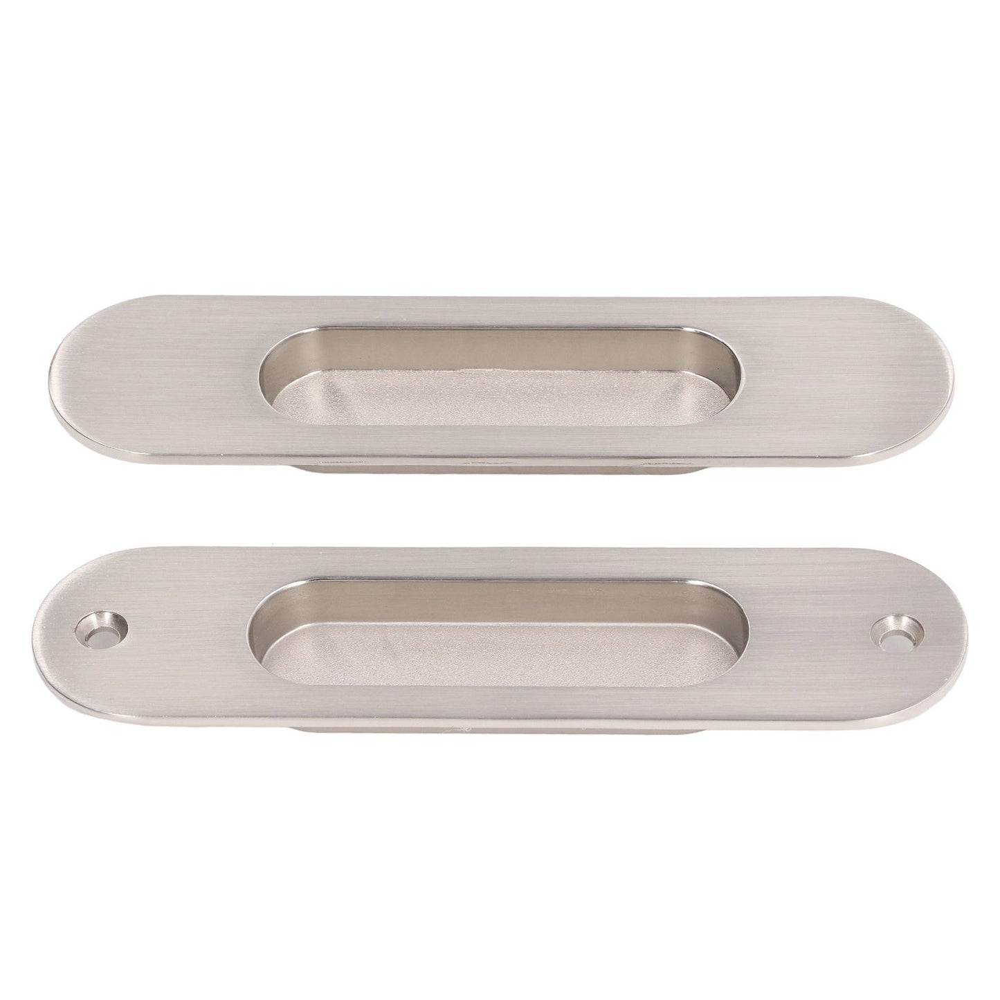 Sliding Door Handles Set Smoothing Surfaces Aluminum Alloy Closet Door Finger Flush Pull
