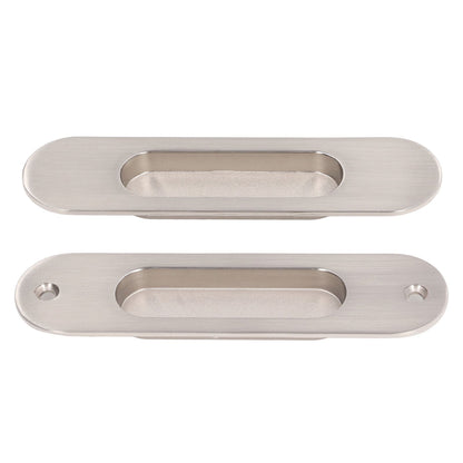 Sliding Door Handles Set Smoothing Surfaces Aluminum Alloy Closet Door Finger Flush Pull