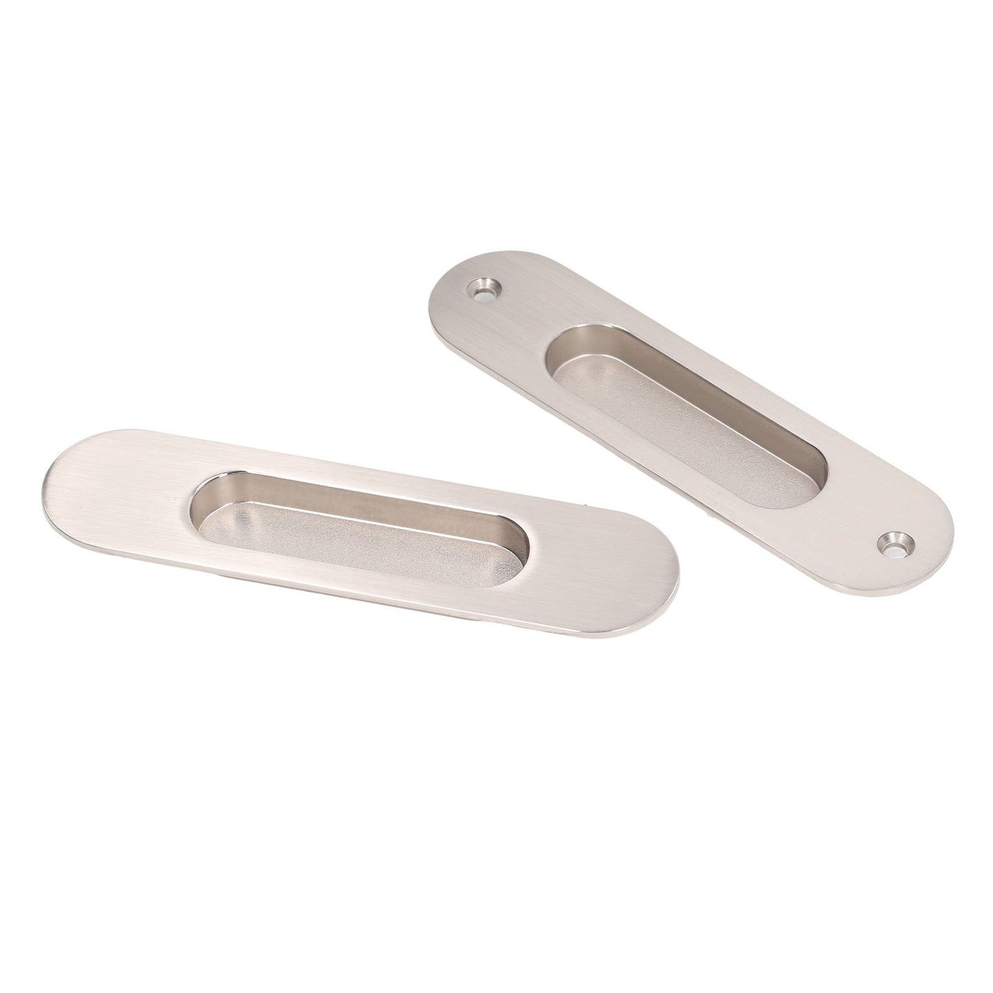 Sliding Door Handles Set Smoothing Surfaces Aluminum Alloy Closet Door Finger Flush Pull