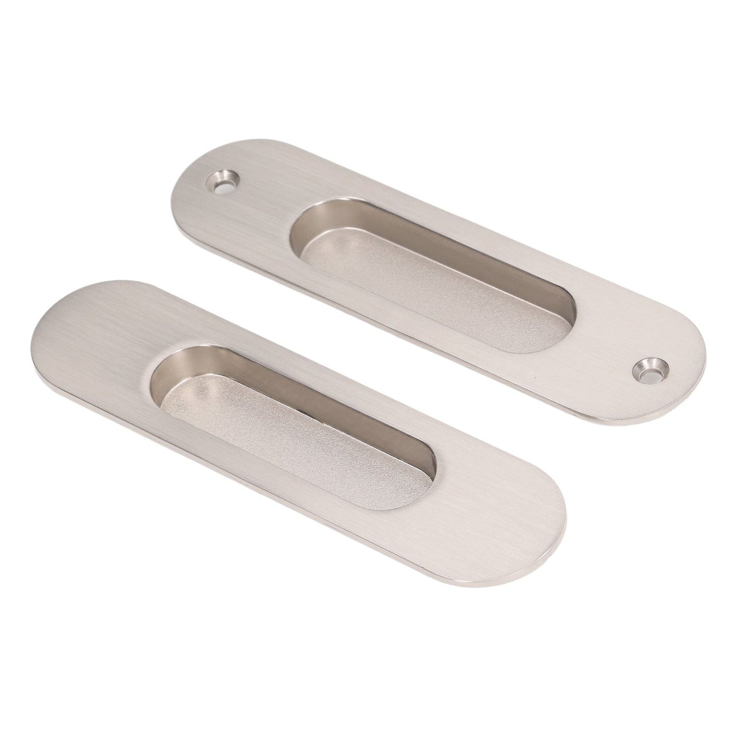 Sliding Door Handles Set Smoothing Surfaces Aluminum Alloy Closet Door Finger Flush Pull