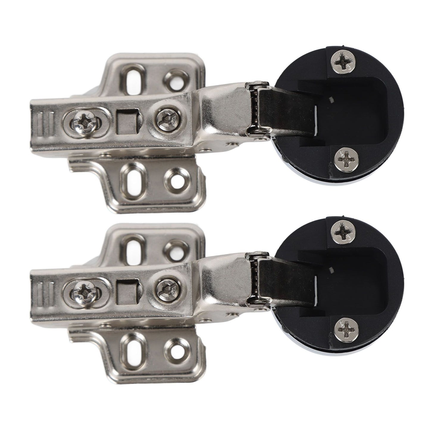 2Set Stainless Steel 201 Cabinet Glass Door Hinge 35 Cup Glass Door Damping Buffer Hinge Large Bend Insert