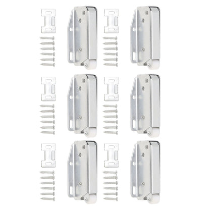 6Pcs Spring Latch Mini Door Push Release Latch Light Weight Push to Open Door Latch for Cabinet Door
