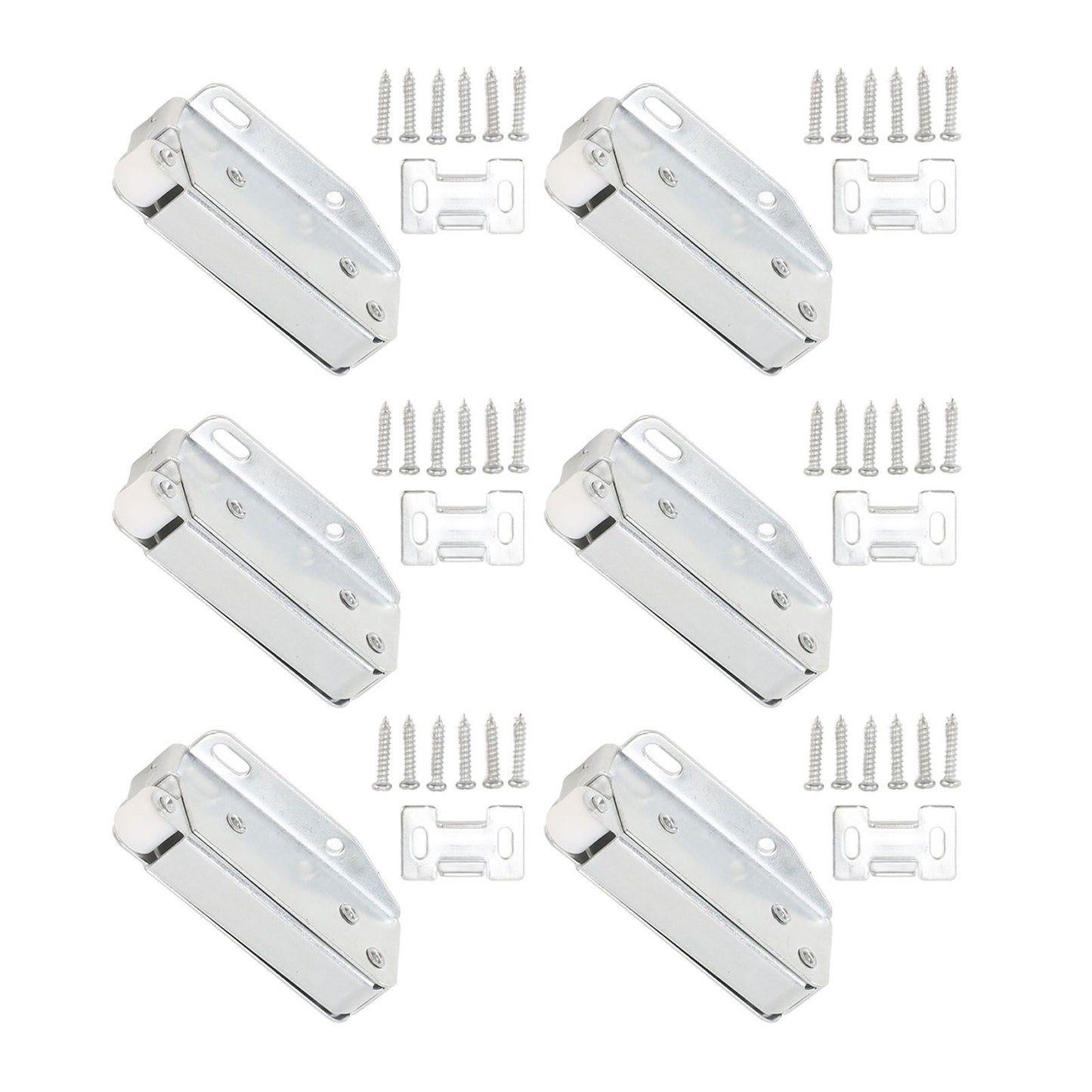 6Pcs Spring Latch Mini Door Push Release Latch Light Weight Push to Open Door Latch for Cabinet Door