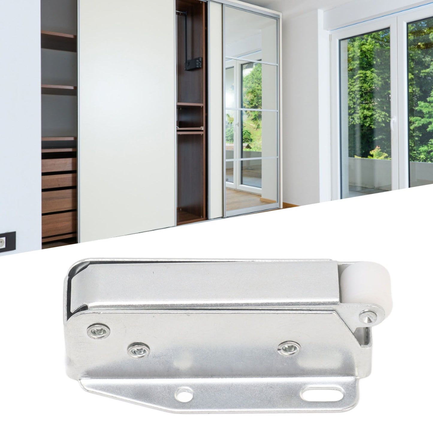 6Pcs Spring Latch Mini Door Push Release Latch Light Weight Push to Open Door Latch for Cabinet Door
