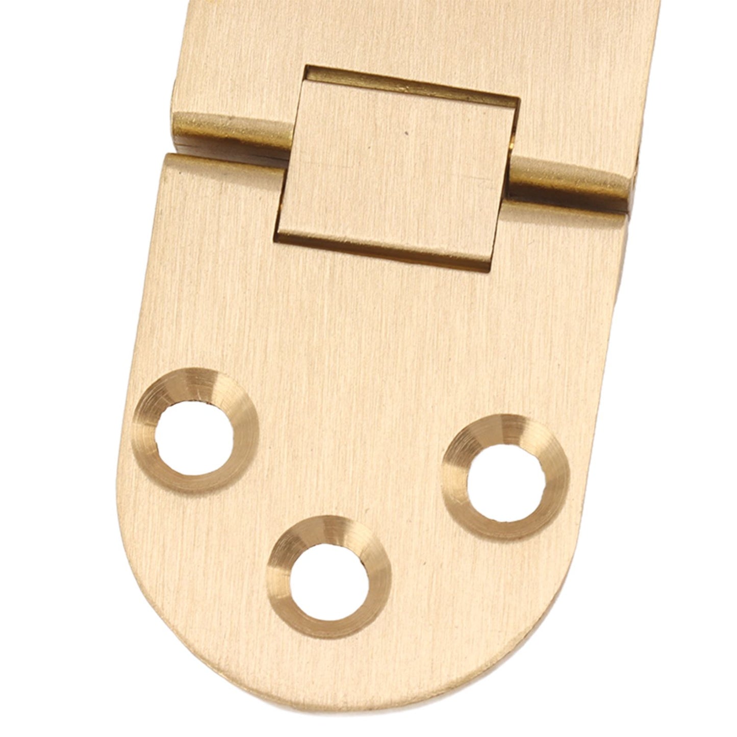 2 Sets Folding Flip Top Hinge Rustproof Round Edge 180 Degree Brass Flap Hinge with Screws for Folding Table Sewing Machine 2.5mm/0.10in