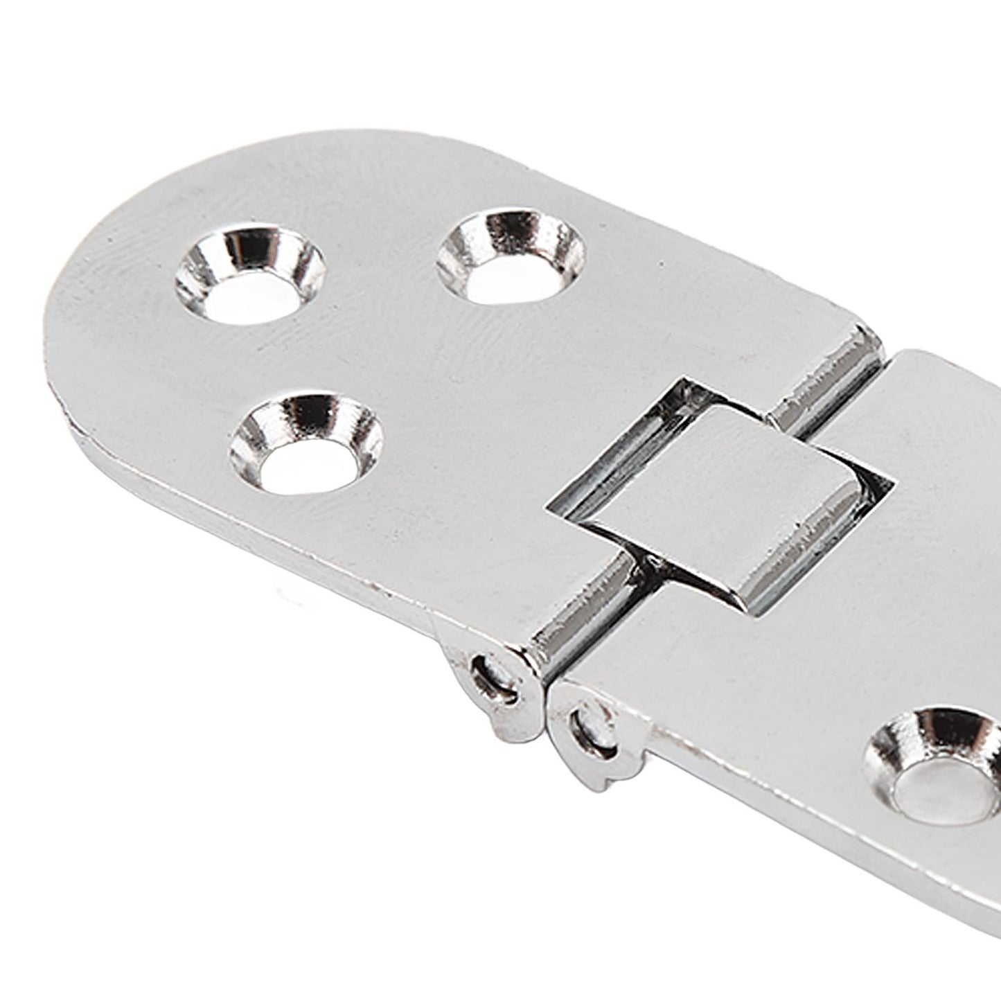 4 Sets 180 Degree Flap Hinge 0.09in Thickness Metal Folding Flip Top Hinge for Folding Table Sewing Machine Bright Chrome