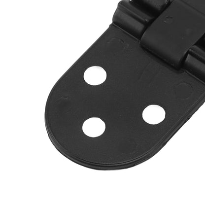 4 Set Round Edge Hinge 180 Degree Painted Black Zinc Alloy Cabinet Hardware for Door with Screw