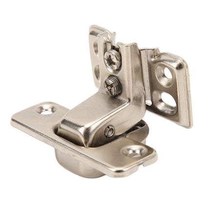 4PCS Cabinet Hinge with 4 Hole Base Cold Rolled Steel Short Arm Cupboard Hinge for Kitchen Bedroom