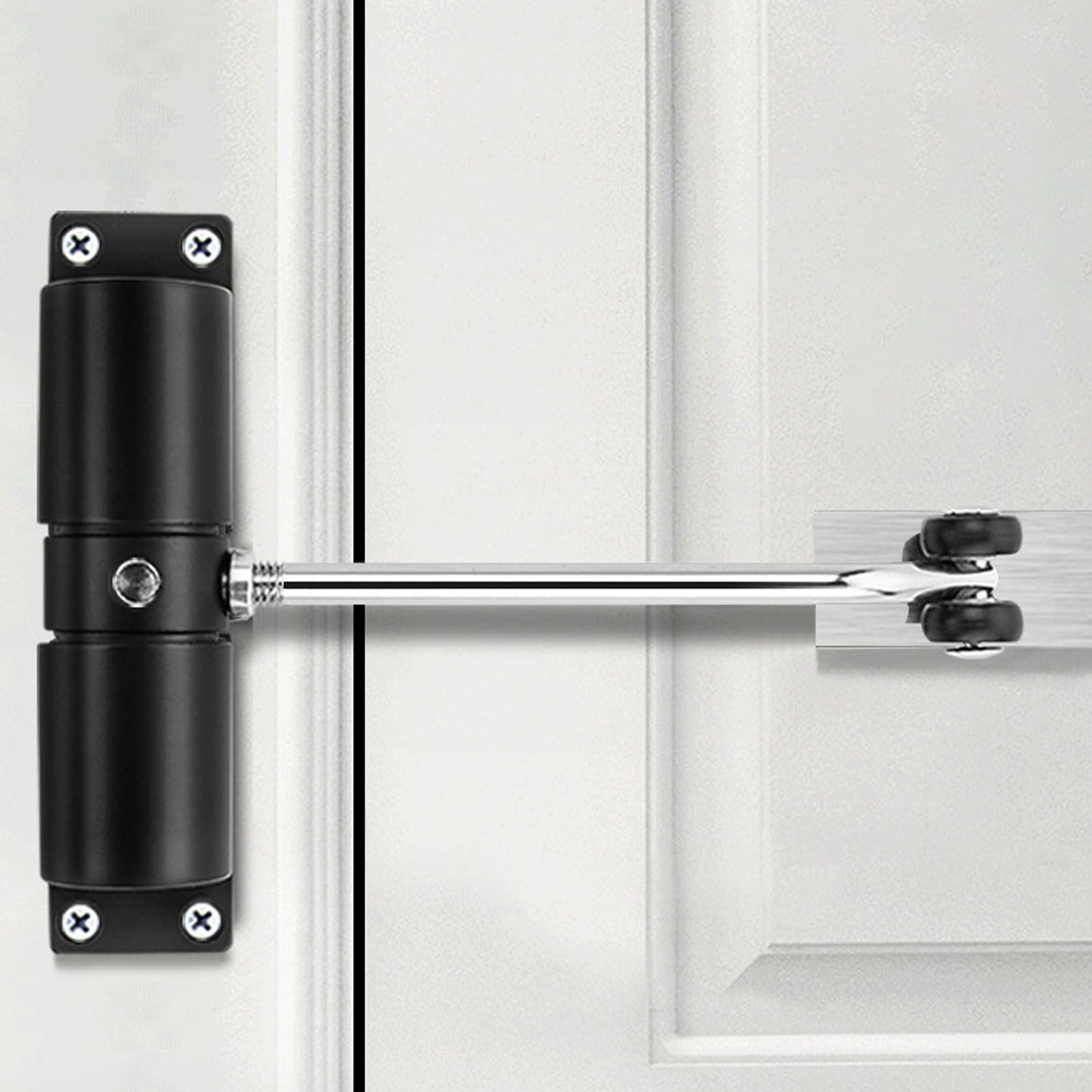 Automatic Door Closer Quiet Safe Aluminum Alloy Self Closing Door Mechanism for Home Hotel Office