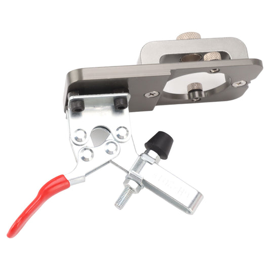 35mm Concealed Hinge Boring Jig Kit Aluminum Alloy Woodworking Hole Drilling Guide Locator with Fixture for Door Cabinet