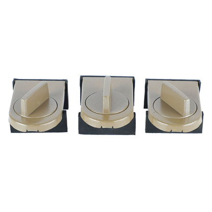 3PCS Sliding Window Locks Aluminum Alloy Safety Lock for Home Bedroom Bathroom Office Brown