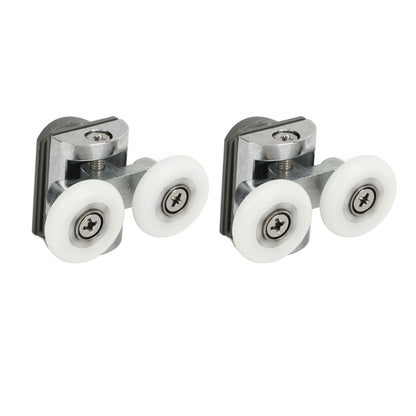 23mm Sliding Door Pulley Bathroom Closet Glass Door Hanging Swing Wheel Upper Lower Roller Kit