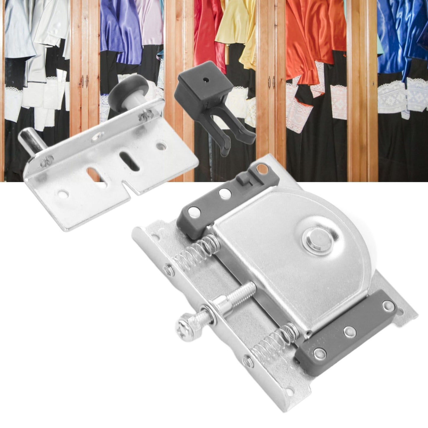 Wardrobe Pulley Furniture Roller Wheels Anti Derailment Cam Door Shifter Pulley for Closet Doors Cabinet Doors Large