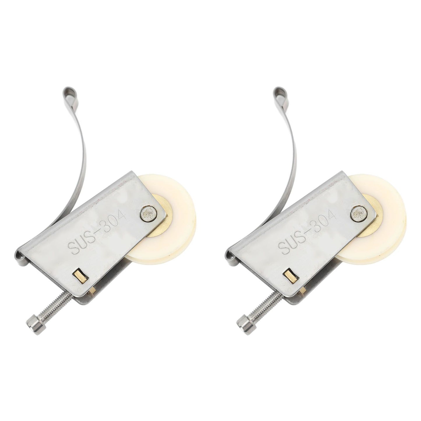 2Set Cabinet Sliding Door Window Roller Pulley Stainless Steel Sliding Door Window Roller Pulley Including Upper Wheel Waterproof Copper Core Concave Wheel