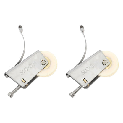 2Set Cabinet Sliding Door Window Roller Pulley Stainless Steel Sliding Door Window Roller Pulley Including Upper Wheel Waterproof Copper Core Concave Wheel