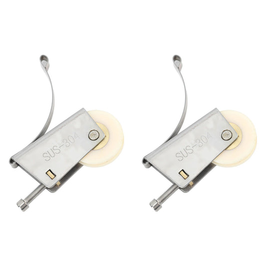 2Set Cabinet Sliding Door Window Roller Pulley Stainless Steel Sliding Door Window Roller Pulley Including Upper Wheel Waterproof Copper Core Concave Wheel