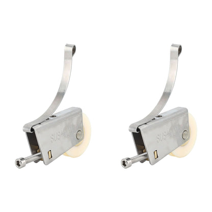 2Set Cabinet Sliding Door Window Roller Pulley Stainless Steel Sliding Door Window Roller Pulley Including Upper Wheel Waterproof Copper Core Concave Wheel