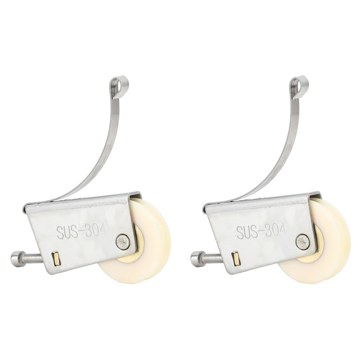 2Set Cabinet Sliding Door Window Roller Pulley Stainless Steel Sliding Door Window Roller Pulley Including Upper Wheel Waterproof Copper Core Concave Wheel