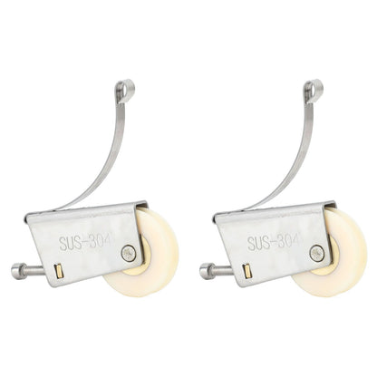 2Set Cabinet Sliding Door Window Roller Pulley Stainless Steel Sliding Door Window Roller Pulley Including Upper Wheel Waterproof Copper Core Concave Wheel