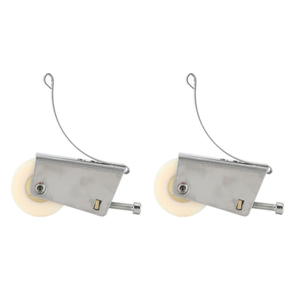 2Set Cabinet Sliding Door Window Roller Pulley Stainless Steel Sliding Door Window Roller Pulley Including Upper Wheel Waterproof Copper Core Concave Wheel