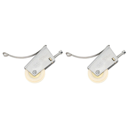 2Set Cabinet Sliding Door Window Roller Pulley Stainless Steel Sliding Door Window Roller Pulley Including Upper Wheel Waterproof Copper Core Cam Wheel